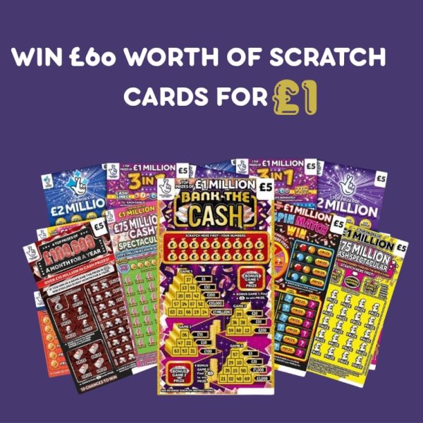 £60 WORTH OF SCRATCH CARDS